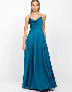 Gowns / Ballgowns | Maxi Dresses<Bariano DIAMOND COWL WRAP GOWN B43D11LW
