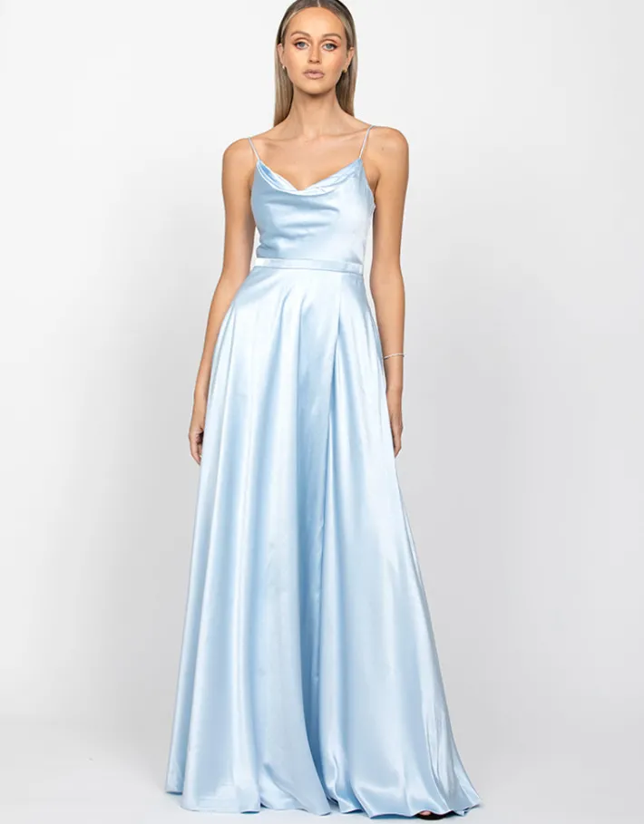 Gowns / Ballgowns | Maxi Dresses<Bariano DIAMOND COWL WRAP GOWN B43D11LW