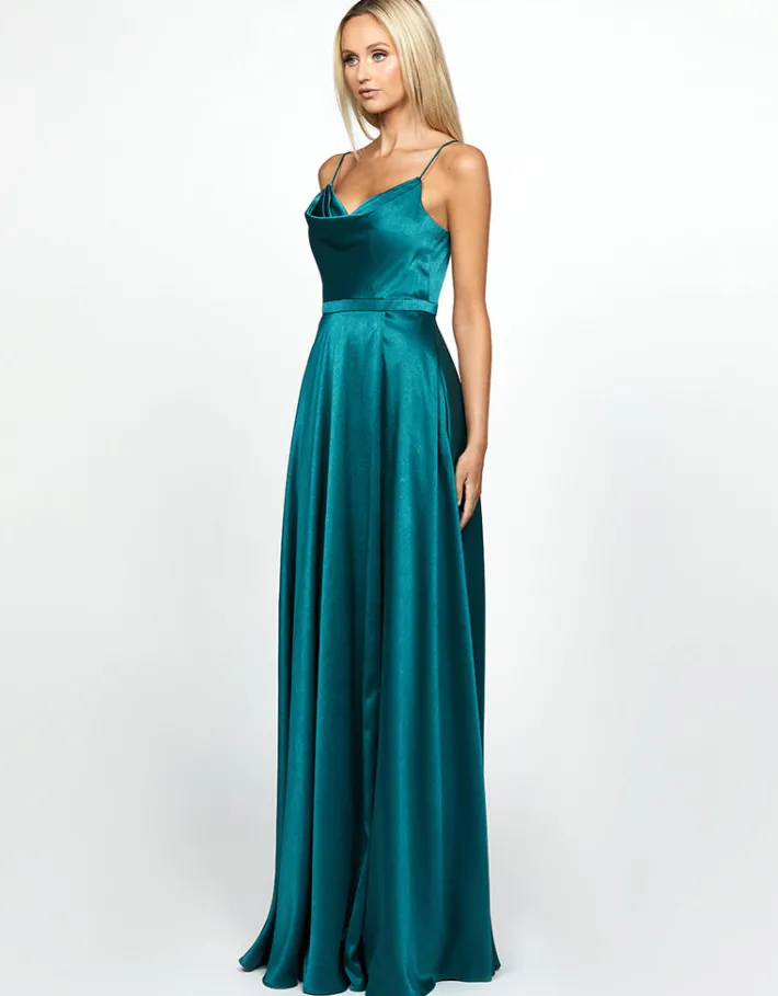 Gowns / Ballgowns | Maxi Dresses<Bariano DIAMOND COWL WRAP GOWN B43D11LW