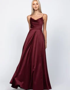 Gowns / Ballgowns | Maxi Dresses<Bariano DIAMOND COWL WRAP GOWN B43D11LW