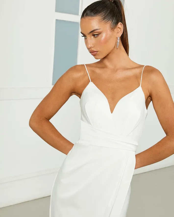 Maxi Dresses<Bariano EDEN DRAPED WRAP MIDI B35D32S