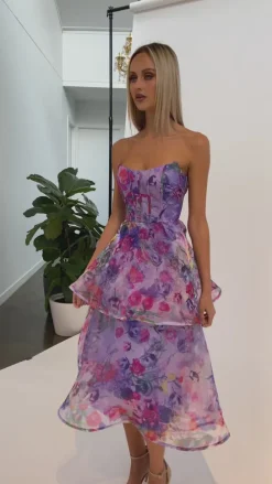 Midi Dresses | All Dresses<Bariano ELEANOR TIERED MIDI B71D17S