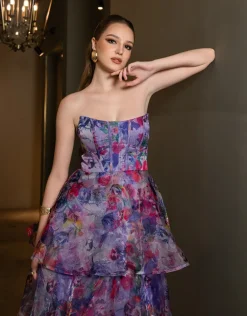 Midi Dresses | All Dresses<Bariano ELEANOR TIERED MIDI B71D17S