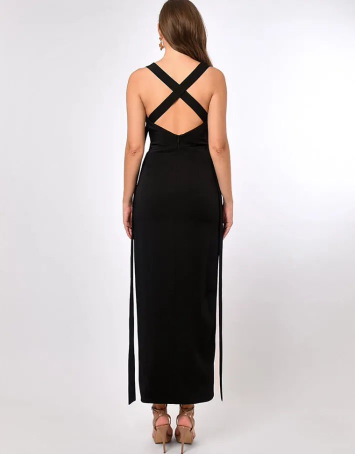 Maxi Dresses | All Dresses<Bariano EMILYA OPEN BACK HALTER MIDAXI BL70D14L
