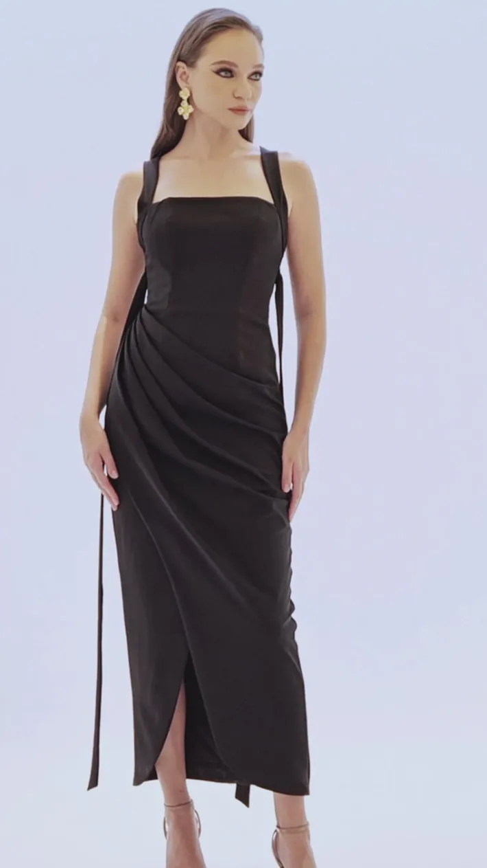 Maxi Dresses | All Dresses<Bariano EMILYA OPEN BACK HALTER MIDAXI BL70D14L