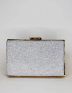Clutches<Bariano ERIKA SLEEK CLASP CLUTCH 239 SILVER