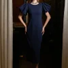 Maxi Dresses | All Dresses<Bariano EVELYN PUFF SLEEVE MIDI B71D10S
