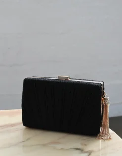 Clutches<Bariano FELICITY SHIMMER CLUTCH A9 BLACK