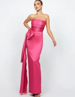 Formal / Prom Dresses | Maxi Dresses<Bariano GABRIELLE STRAPLESS COLUMN GOWN B74D39L PINK FONDANT