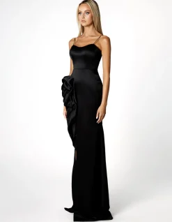 Formal / Prom Dresses | Maxi Dresses<Bariano GEMMA ASYMMETRIC MAXI BL66D25L BLACK