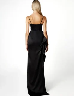 Formal / Prom Dresses | Maxi Dresses<Bariano GEMMA ASYMMETRIC MAXI BL66D25L BLACK