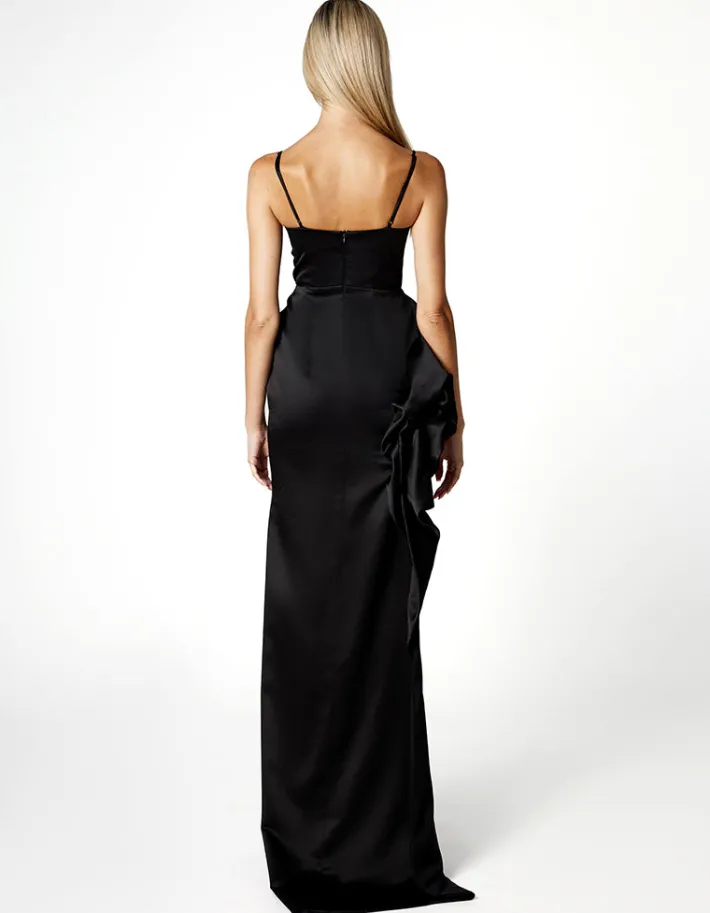 Formal / Prom Dresses | Maxi Dresses<Bariano GEMMA ASYMMETRIC MAXI BL66D25L BLACK