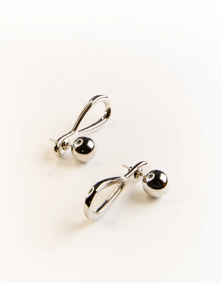 Jewellery<Bariano GENEVIEVE TEARDROP STUD EARRINGS SILVER