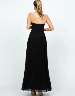 Maxi Dresses<Bariano GEORGIE STRAPLESS DRAPE MAXI BL74D09L BLACK