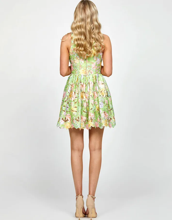 Mini Dresses | All Dresses<Bariano GINA BLAZER MINI BL73D01S GREEN MULTI