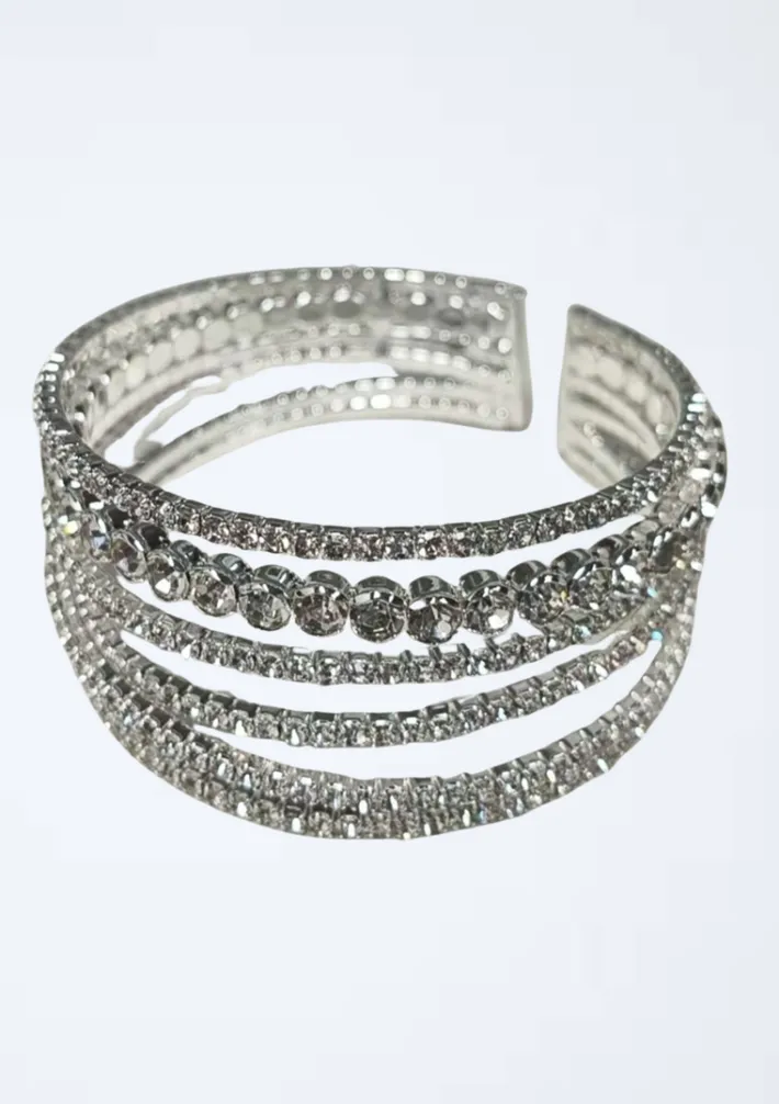 Bracelet | Jewellery<Bariano GLITTER WRAP BRACELET J74B04 SILVER