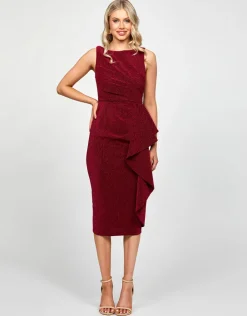 Midi Dresses | All Dresses<Bariano HADLEY HIGH NECK MIDI BL73D13S