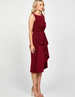 Midi Dresses | All Dresses<Bariano HADLEY HIGH NECK MIDI BL73D13S
