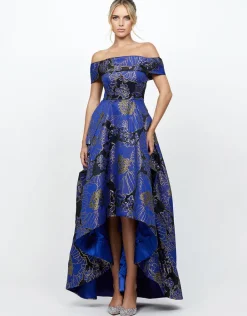 Formal / Prom Dresses | Gowns / Ballgowns<Bariano HARIZA HI LO GOWN B73D27HL NAVY/GOLD
