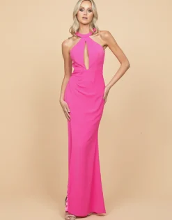 Formal / Prom Dresses | Gowns / Ballgowns<Bariano HARTLEY HALTER CUT OUT DRAPED MAXI BL58AD34L
