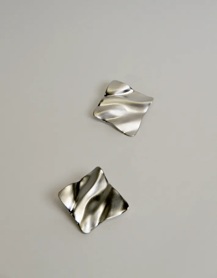Jewellery<Bariano HAYDEN MOLTEN EARRINGS SILVER