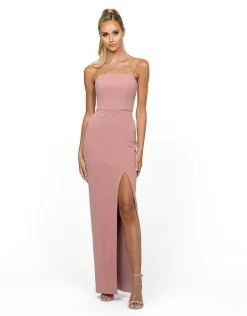 Maxi Dresses<Bariano IMAN ASYMMETRIC MAXI DRESS BL54D27L