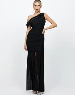 Formal / Prom Dresses | All Dresses<Bariano ISSI OFF SHOULDER MAXI BL73D17L BLACK