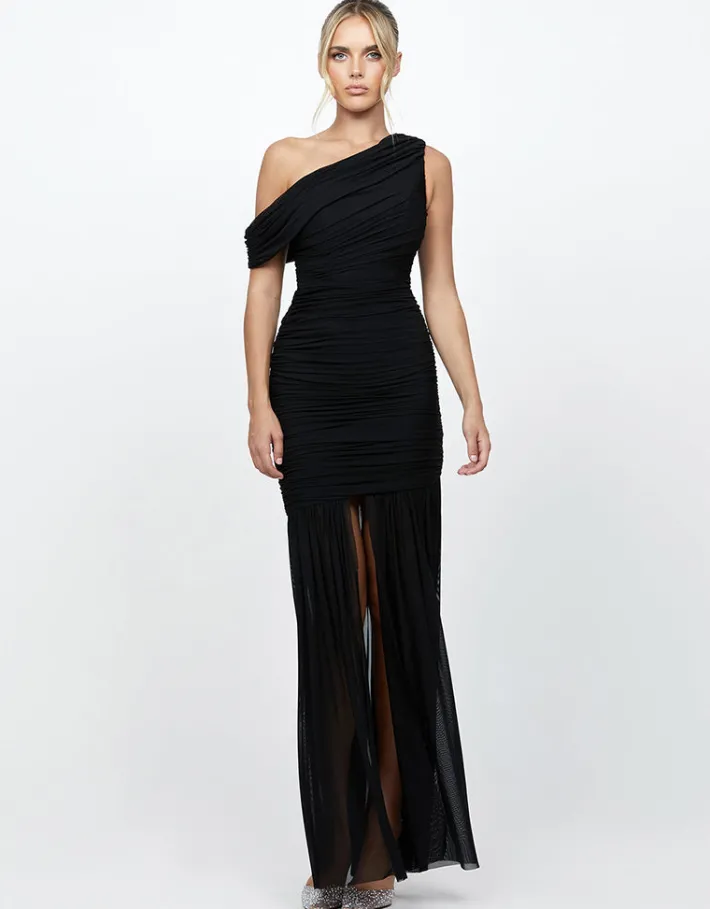 Formal / Prom Dresses | All Dresses<Bariano ISSI OFF SHOULDER MAXI BL73D17L BLACK