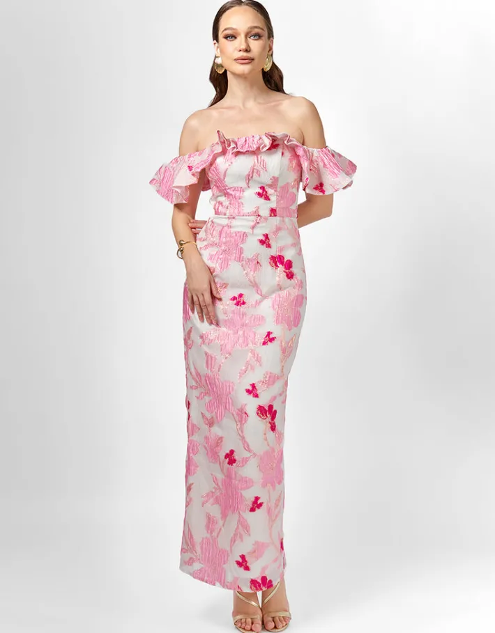 Maxi Dresses | All Dresses<Bariano JACQUIE OFF SHOULDER MIDAXI B75D06L