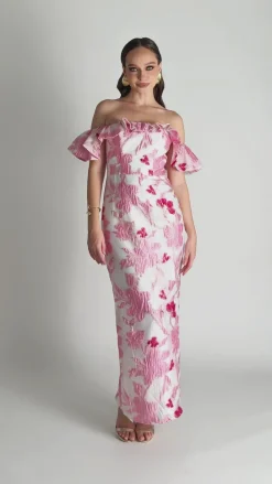 Maxi Dresses | All Dresses<Bariano JACQUIE OFF SHOULDER MIDAXI B75D06L