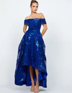 Formal / Prom Dresses | Gowns / Ballgowns<Bariano JAMIE OFF SHOULDER HI LO GOWN B74D21HL