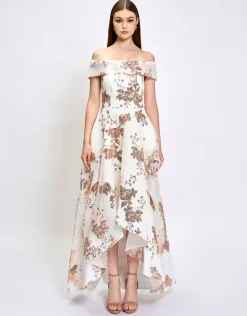 Formal / Prom Dresses | Gowns / Ballgowns<Bariano JAMIE OFF SHOULDER HI LO GOWN B74D21HL