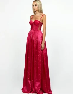 Formal / Prom Dresses | Gowns / Ballgowns<Bariano JANE PLEAT DETAIL MAXI BL67D31L CRIMSON
