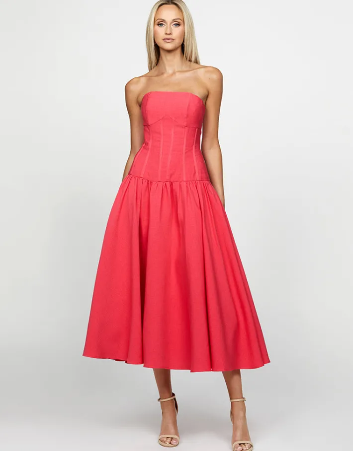 Midi Dresses | All Dresses<Bariano JAYDA STRAPLESS MIDAXI BL69D09S