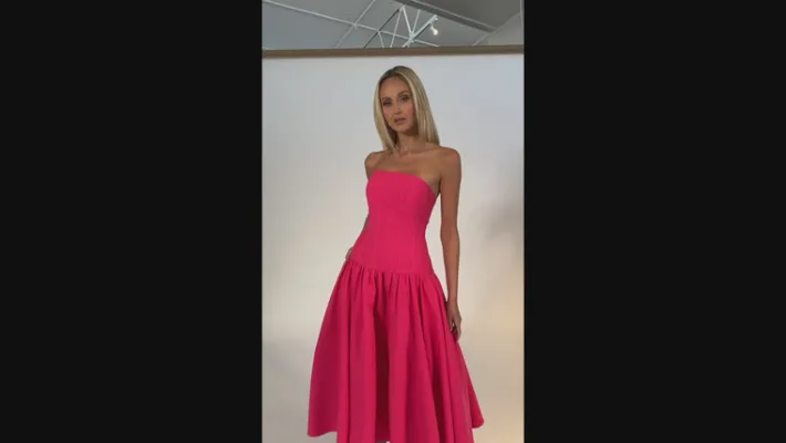 Midi Dresses | All Dresses<Bariano JAYDA STRAPLESS MIDAXI BL69D09S
