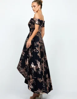 Gowns / Ballgowns<Bariano JESSIE OFF SHOULDER MESH BALL GOWN B33D41HL