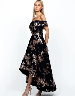 Gowns / Ballgowns<Bariano JESSIE OFF SHOULDER MESH BALL GOWN B33D41HL