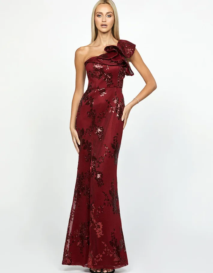 Gowns / Ballgowns | Maxi Dresses<Bariano JESSIE ONE SHOULDER GOWN B53D29L