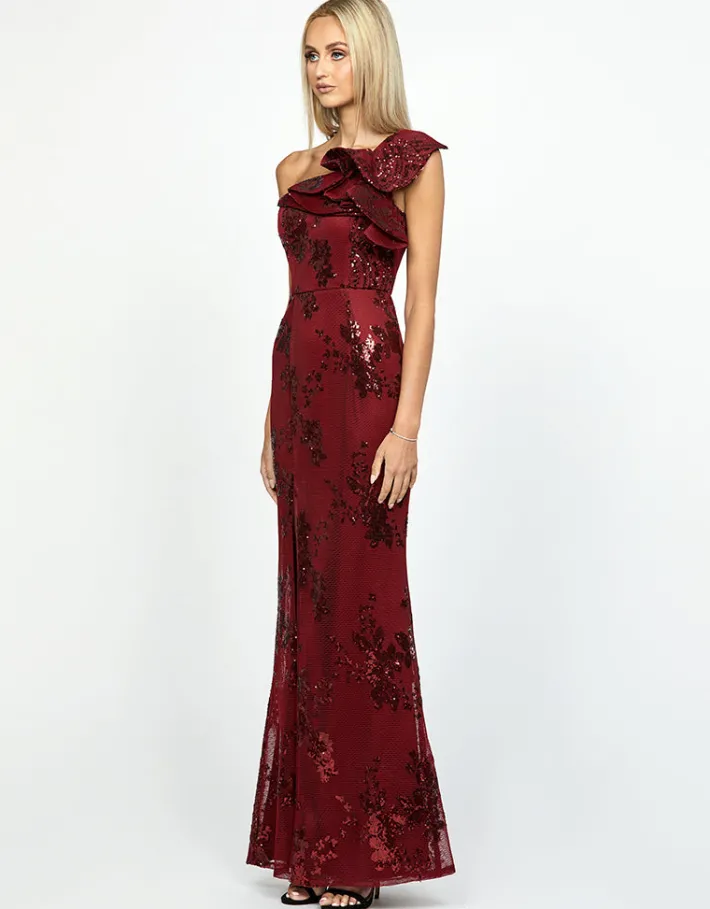 Gowns / Ballgowns | Maxi Dresses<Bariano JESSIE ONE SHOULDER GOWN B53D29L