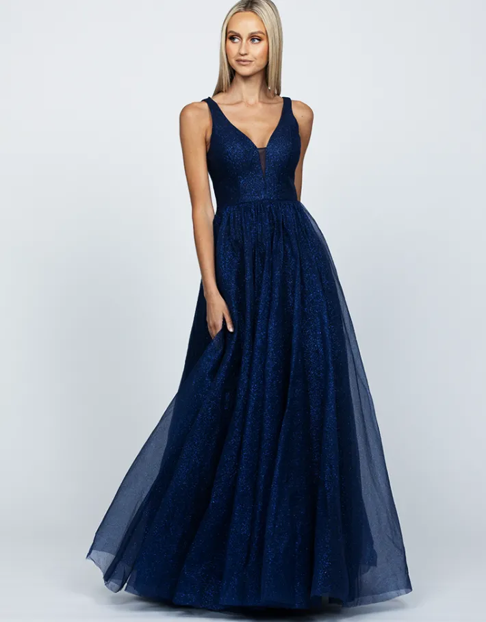 Formal / Prom Dresses | Gowns / Ballgowns<Bariano JORDAN PLUNGE NECK BALL GOWN B57AD41L