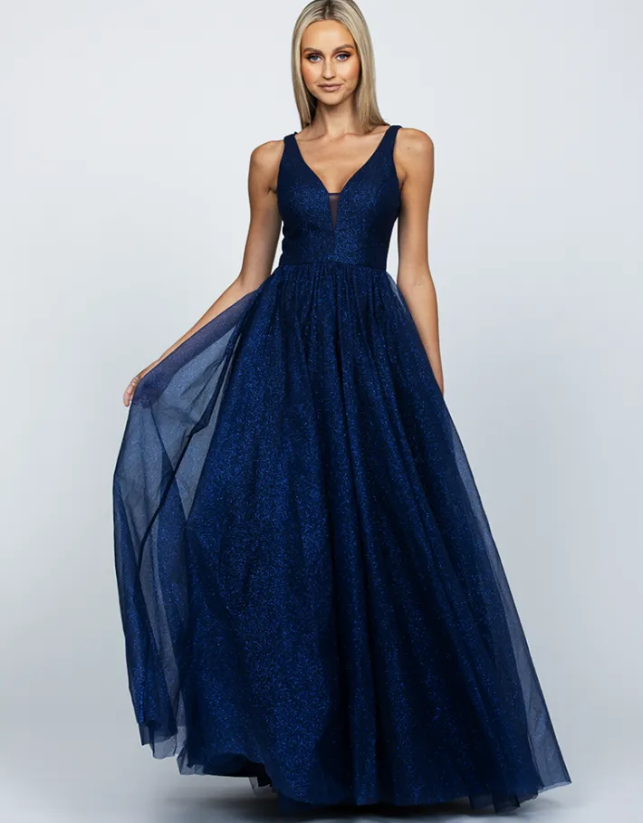 Formal / Prom Dresses | Gowns / Ballgowns<Bariano JORDAN PLUNGE NECK BALL GOWN B57AD41L