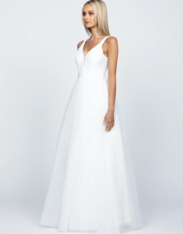 Formal / Prom Dresses | Gowns / Ballgowns<Bariano JORDAN PLUNGE NECK BALL GOWN B57AD41L