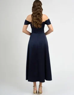 Midi Dresses | All Dresses<Bariano JOSIE OFF SHOULDER A LINE MIDAXI BL70D08S NAVY