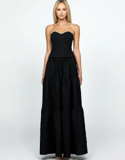 All Dresses<Bariano JULIE FITTED DIAMANTE CORSET TOP BL69T12 BLACK