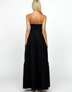 All Dresses<Bariano JULIE FITTED DIAMANTE CORSET TOP BL69T12 BLACK