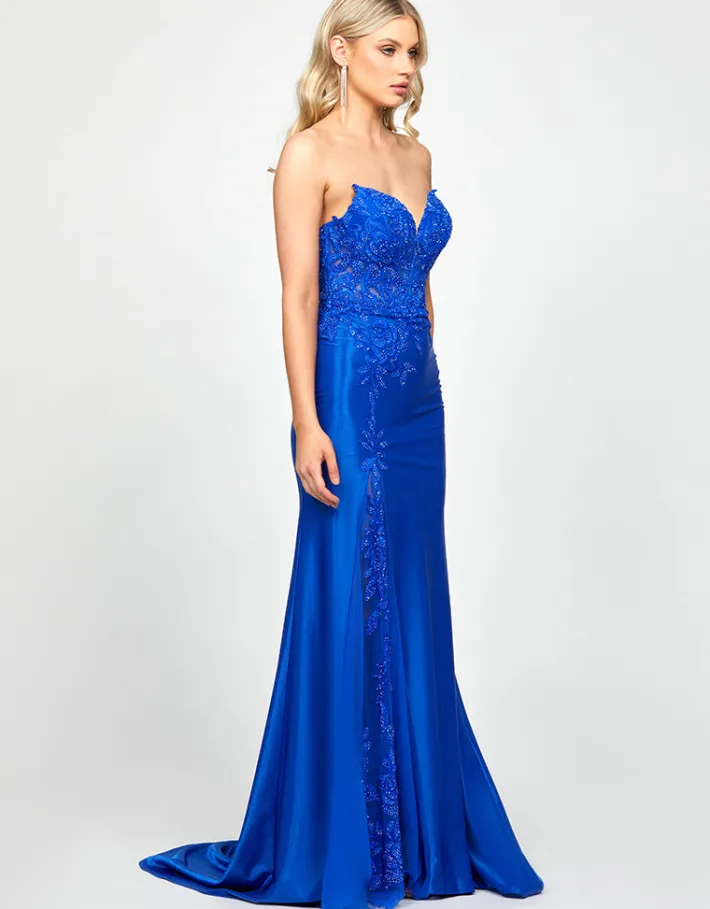 Formal / Prom Dresses | Maxi Dresses<Bariano JULISSA EMBELLISHED GOWN B73D70L BLUE