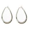 Jewellery<Bariano KHLOE OVAL EARRINGS SILVER