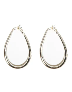 Jewellery<Bariano KHLOE OVAL EARRINGS SILVER