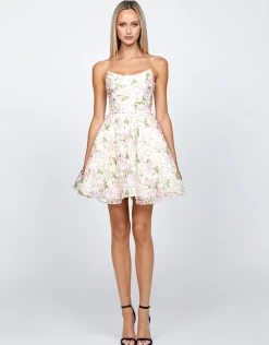 Mini Dresses | All Dresses<Bariano LILIA STRAPLESS MINI BL71D10S FLORAL MULTI
