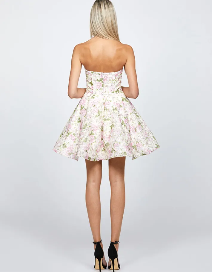 Mini Dresses | All Dresses<Bariano LILIA STRAPLESS MINI BL71D10S FLORAL MULTI